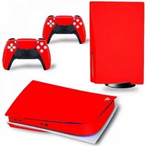 Наклейка виниловая на PlayStation 5 Disk Edition (Red)